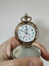 米囹上海產(chǎn)石英懷表復古翻蓋夜光大數字男女士老年人禮物學(xué)生護士掛表 日本版 曬單實(shí)拍圖