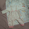 班喜迪嬰兒衣服秋裝嬰幼兒連體衣女寶寶外出爬服春秋季針織毛衣公主哈衣 米色 80cm 曬單實(shí)拍圖