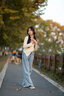 京多夢(mèng)不規則打底長(cháng)袖針織衫女2025秋季新款抽繩收腰顯瘦氣質(zhì)設計感上衣 杏色 均碼 （80-100斤） 曬單實(shí)拍圖