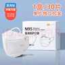 正欣久久一次性N95口罩醫用滅菌級清爽透氣口罩n95級美高顏值5層防護口罩 N95級口罩獨立包裝白色30片/1盒 曬單實(shí)拍圖