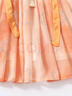 班喜迪漢服女童連衣裙夏裝新中式兒童公主裙子寶寶周歲禮服夏季國風(fēng)唐裝 橘色 100 曬單實拍圖