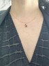 I Do【七夕禮物】18K金項鏈女紅色葫蘆瑪瑙吊墜生日情人節禮物送女友 吊墜+18K金鏈 曬單實(shí)拍圖