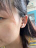 金店同款一路鹿有你銀耳釘純銀999女士小鹿耳飾獨特2025年新款 【星耀立方鋯石】 禮盒：永生真 曬單實拍圖