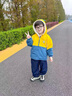 G.DUCKKIDS童裝男童外套秋冬季兒童棉衣加絨加厚男小童卡通印花洋氣保暖風(fēng)衣 黃色 90 建議80-90cm1歲半-2歲 曬單實(shí)拍圖
