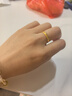 周六福簡(jiǎn)約光圈足金黃金戒指女生日禮物計價(jià)AA012466 活口15號 約3.4g 曬單實(shí)拍圖
