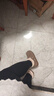 百麗（Belle）復古內增高勃肯鞋女2025冬新商場(chǎng)同款加毛保暖休閑鞋E4Z1DDM5 卡其色 37 曬單實(shí)拍圖