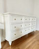 入林選木美式全實(shí)木九斗柜臥室床尾儲物柜客廳收納柜主臥電視柜靠墻玄關(guān)柜 全實(shí)木九斗柜1.8米 奶白色 曬單實(shí)拍圖