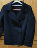 羅蒙100%純羊毛雙面呢外套女士秋冬季毛呢大衣短款小個(gè)子雙排扣上衣 曬單實(shí)拍圖