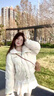 魯雅爾韓系設計感波點(diǎn)毛領(lǐng)棉服女秋冬季甜美風(fēng)加絨加厚棉襖外套短款棉衣 白色 L 曬單實(shí)拍圖