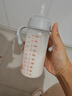 愛(ài)得利（evorie）吸管奶瓶1-3歲直飲杯 嬰兒玻璃12個(gè)月以上300ml帶手柄重力球 曬單實(shí)拍圖