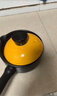悅炊 PLEASED COOKING陶瓷小砂鍋奶鍋寬口煮泡面鍋無(wú)涂層嬰兒輔食鍋小燉煲3年燒裂換新 黑鍋橙蓋 1.2L 曬單實(shí)拍圖