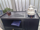 木馬人新中式移動(dòng)茶桌家用小茶臺客廳竹木茶車(chē)陽(yáng)臺茶幾燒水壺一體茶水柜 烏金石面板*80長(cháng)+煮茶電器 曬單實(shí)拍圖