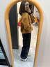 茵曼萊賽爾棉原色條紋翻邊闊腿牛仔褲2025秋季女裝新款寬松褲子 牛仔藍 27 曬單實(shí)拍圖