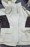 森馬（Semir）[陳都靈同款]四防外套女中長(cháng)款寬松撞色防護夾克秋裝通勤戶(hù)外上衣 白咖色調00415 2XL 【寬松版，建議拍小一碼】 曬單實(shí)拍圖