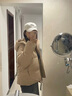 優(yōu)衣庫女裝無(wú)縫羽絨連帽外套/冰雪羽絨無(wú)縫款科技保暖外套469896 31 米色 M /160/84A 曬單實(shí)拍圖
