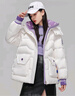 雅鹿羽絨服女款冬季時(shí)尚連帽短款休閑保暖防風(fēng)外套大口袋 白色 160  曬單實(shí)拍圖