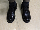 紅蜻蜓透氣頭層牛皮大頭皮鞋男士商務(wù)休閑通勤鞋厚底緩震正裝男鞋 黑色 42 曬單實(shí)拍圖