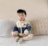 G.DUCKKIDS嬰幼兒衣服春秋雙層連體套裝洋氣中小童男女寶寶春裝外套 藍色【不帶包包】 90cm 90 建議22-28斤 曬單實(shí)拍圖