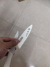 JCZS陶瓷水果刀家用菜刀切菜切片刀廚房輔食刀具案板套裝宿舍便攜小刀 【德國精工】玉白陶瓷廚師刀+帶刀套 1 曬單實(shí)拍圖