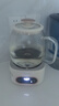 美的全玻璃養生壺 辦公室燒水壺 家用多功能煮茶壺 花茶煮茶器 迷你小型電熱水壺 圍爐煮茶壺 【全玻璃】0金屬0膠水0涂層 1L 曬單實(shí)拍圖