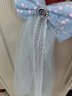 安妮優(yōu)兒（Anneyol）愛(ài)莎公主裙夏款禮服兒童冰雪連衣裙夏季愛(ài)沙裙子寶寶艾莎 藍色130 曬單實(shí)拍圖