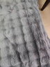 水星系列家紡輕奢雙層兔毛絨毛毯春秋季加厚加絨蓋毯珊瑚絨夾棉毯子定制 淺豆沙[雙面毛毯/三層夾棉] 200x230cm-6斤 曬單實(shí)拍圖
