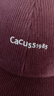CACUSS帽子女棒球帽秋冬潮流百搭顯臉小硬頂大頭圍休閑鴨舌帽男 醬紫色 曬單實(shí)拍圖
