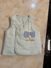 童泰（TONGTAI）嬰兒馬甲秋冬季純棉夾棉兒童衣服男童女童上衣坎肩馬夾綠色80cm 曬單實(shí)拍圖