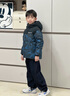 波司登（BOSIDENG）25新款羽絨服男女兒童中長(cháng)款5A抗菌絨保暖連帽外套T250246120Q 冰川熊藍9CR8 130 /64 約115-130cm 26kg 曬單實(shí)拍圖