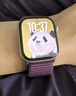 Apple/蘋(píng)果 Watch Series 10 智能手表GPS款42毫米玫瑰金色鋁金屬表殼梅子色回環(huán)式運(yùn)動(dòng)表帶MX1X3CH/B 曬單實(shí)拍圖
