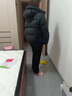 坦博爾秋冬新款羽絨服女時尚百搭寬松短款連帽外套TBF530360D 黑色 S (160) 曬單實拍圖