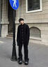 杉努微喇牛仔褲子男春秋季高街美式男生休閑款cleanfit柳葉彎刀直筒褲 G150黑色 XL （建議130-155斤） 曬單實(shí)拍圖