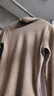 優(yōu)衣庫女裝HEATTECH搖粒絨兩翻領(lǐng)套頭衫/長(cháng)袖高領(lǐng)470142 32 深米色 M /160/84A 曬單實(shí)拍圖