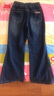 迪士尼（Disney）女童牛仔褲秋裝新款兒童喇叭褲大童時(shí)尚微喇褲青少年EK009深藍140 曬單實(shí)拍圖