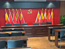 順恒旺松恒會(huì )議桌條桌會(huì )議室員工培訓桌雙人三人長(cháng)條桌油漆木皮條形課桌 1.8*0.4*0.76三人位（胡桃色） 曬單實(shí)拍圖