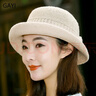 JIASHENGXI 春天針織漁夫帽文藝帽子女秋季夏韓版禮帽韓國潮休閑百搭盆帽 曬單實(shí)拍圖