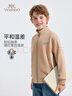 英氏（YEEHOO）兒童外套男女童開(kāi)衫上衣中大童裝運動(dòng)休閑衣服時(shí)尚秋裝 卡其 110 曬單實(shí)拍圖