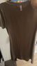 森馬（Semir）連衣裙女圓領(lǐng)收腰彈力針織裙2025夏刺繡休閑短裙辣妹109325114001 曬單實(shí)拍圖