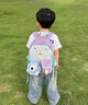 SHUKIKU樂(lè )兜兜兒童公仔雙肩包幼兒園書(shū)包小學(xué)生防潑水背包 海鹽茄紫 S+ 曬單實(shí)拍圖