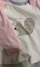 戴維貝拉（DAVE＆BELLA）童裝男嬰兒衣服寶寶長(cháng)袖兒童t恤男童秋裝女童打底衫春秋體恤上衣 粉色【現貨】 100 cm（建議身高90-100cm） 曬單實(shí)拍圖