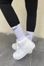 回力高幫鞋男款春季2025新款百搭潮鞋秋冬小白鞋感板鞋女 白色【高幫情侶款】 【收藏加購 40 曬單實拍圖