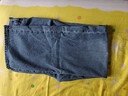 優(yōu)衣庫合作款女裝直筒牛仔褲/水洗產(chǎn)品休閑褲子25春夏新款476209 65 寶藍色 27 /160/68A 曬單實(shí)拍圖