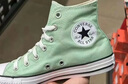 匡威（Converse）官方 All Star男女運動(dòng)高幫帆布鞋豆沙綠綠色A06563C A06563C 38 曬單實(shí)拍圖