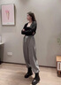 Ehangy厚底馬丁靴女2025秋冬新款靴子英倫風(fēng)真皮高跟小個(gè)子配裙子短靴 棕色單里 38 曬單實(shí)拍圖