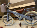 鳳凰（Phoenix）兒童自行車(chē)2-3-6-8-10歲鎂合金童車(chē)寶寶碟剎伸縮中大童單車(chē)公主款 薄荷灰伸縮鎂合金米胎雙碟剎99裝 18寸(適合115-135cm) 曬單實(shí)拍圖
