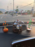 豫璽堂創(chuàng  )意斗戰勝佛車(chē)載擺件汽車(chē)車(chē)內中控臺裝飾品齊天大圣車(chē)飾孫悟空 大圣+金絲檀木珠+柿柿如意 曬單實(shí)拍圖