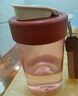 哈爾斯塑料水杯Tritan運動(dòng)密封防漏咖啡杯茶水杯子帶拎繩500ml 酒紅色（便攜提繩）500ml1個(gè) 曬單實(shí)拍圖