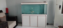 森森（SUNSUN）大型魚(yú)缸底過(guò)濾水族箱客廳家用落地玻璃生態(tài)金魚(yú)缸 超白款升級底濾 1.5米長(cháng)42cm寬（黑白可選） 曬單實(shí)拍圖