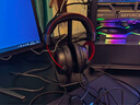 極度未知（HYPERX）颶風(fēng)2/颶風(fēng)3頭戴式有線游戲耳機(jī)原金士頓 FPS吃雞CSGO電腦手機(jī)Switch、PS5電競(jìng)耳機(jī)被動(dòng)降噪耳麥 颶風(fēng)2有線黑紅丨虛擬7.1環(huán)繞聲 有線 曬單實(shí)拍圖