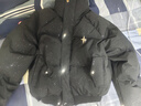 軒森圖（XUANSENTU）美式黑色羽絨棉服男款冬季加厚滿(mǎn)天星外套歐美高街情侶面包服棉襖 MY05黑色 L 曬單實(shí)拍圖